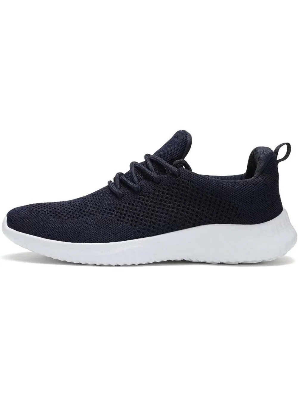 Men's Navy Blue Ultra Light Breathable Casual Fashion Slip on Walking Sneaker